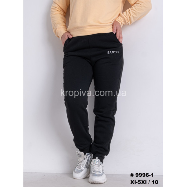 Женские спортивные штаны на флисе норма оптом 021025-708