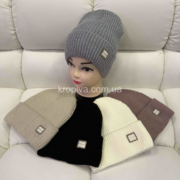 Молодежная женская шапка оптом 191025-37