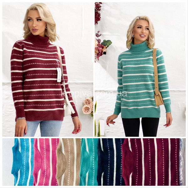 Женский свитер полубатал микс оптом 241025-096