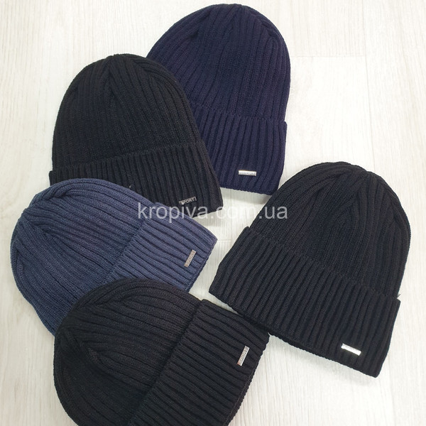 Мужская шапка на флисе микс оптом 221025-737