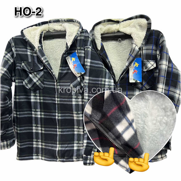 Мужская рубашка на меху микс оптом 221125-658