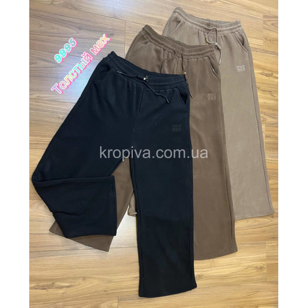 Жіночі спортивні штани на хутрі батал оптом 221125-748