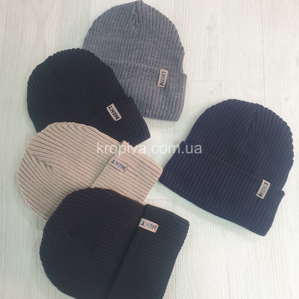 Чоловіча шапка на флісі мікс оптом 031225-653