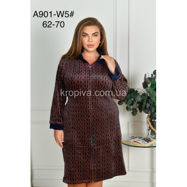 Женский халат длинный рукав оптом 081225-13