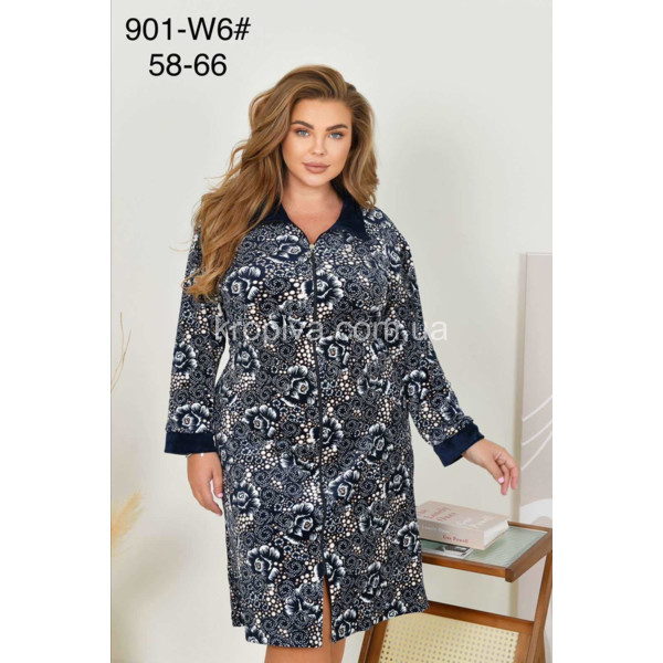 Женский халат длинный рукав оптом 081225-23