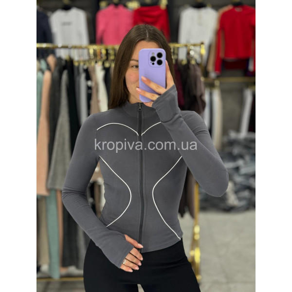 Жіночий лонгслів на змійці 1694 оптом 141225-99