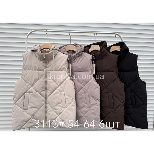 Женская жилетка батал оптом 240126-045
