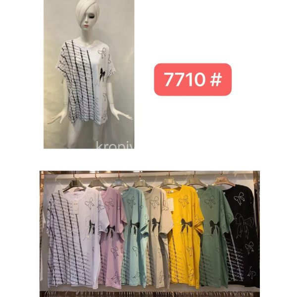 Женская футболка батал микс оптом 290126-732