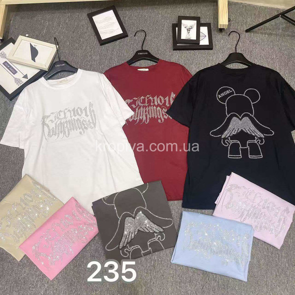 Женская футболка оверсайз микс оптом 080226-637