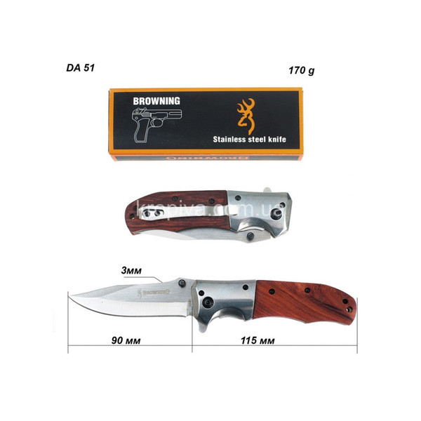 Складной туристический нож Browning DA51. a815/1 оптом 190226-056