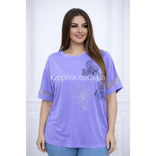 Женская футболка 26034 батал оптом 070326-670