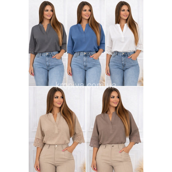 Женская блузка 26105 жатка оптом 070326-744