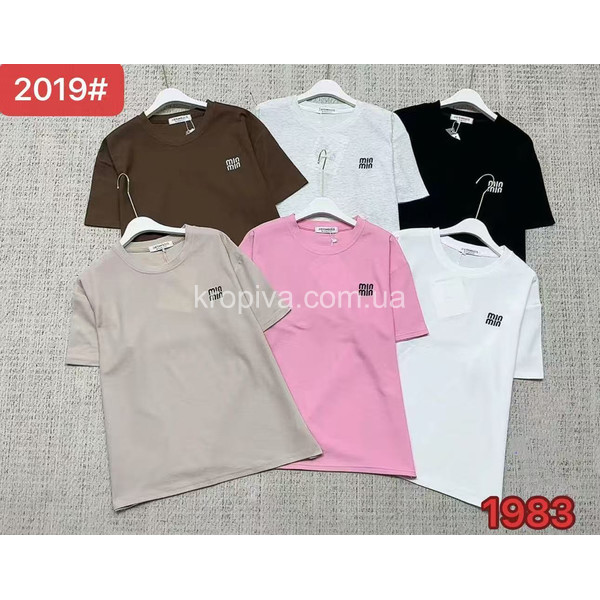 Женская футболка батал микс оптом 100326-077