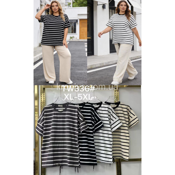 Женская футболка батал оптом 100326-728