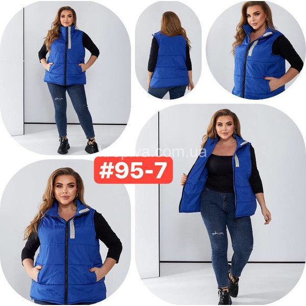 Женская жилетка стебаная батал 95 оптом 200326-635