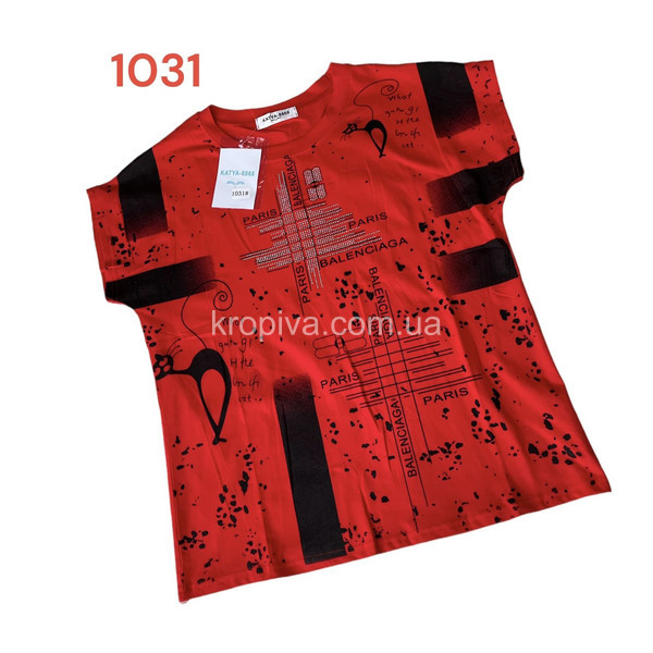 Женская футболка 1031 норма микс оптом 300423-285 (300423-287)