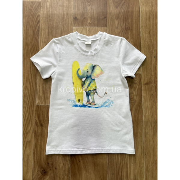 Детская футболка стрейч-кулир 6-10 лет оптом 060523-619