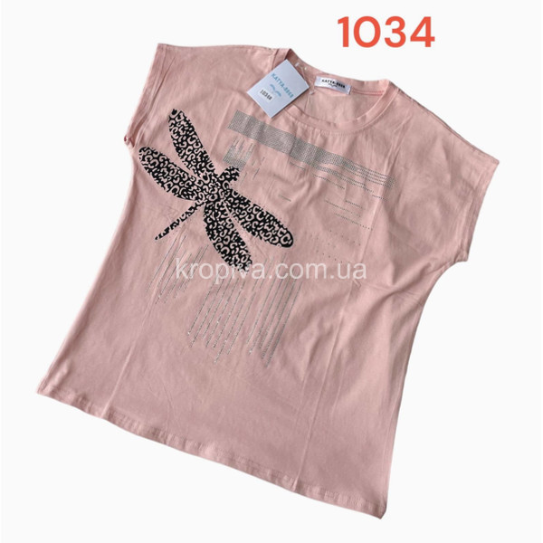 Женская футболка батал микс оптом  (030523-263)