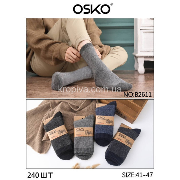 Чоловічі шкарпетки вовна з термомахрою оптом  (280723-606)
