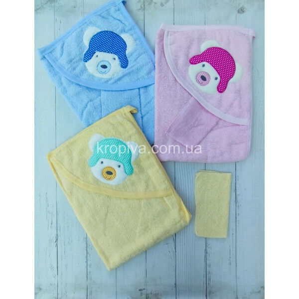 Дитячий рушник для купання Туреччина мікс оптом 200823-721