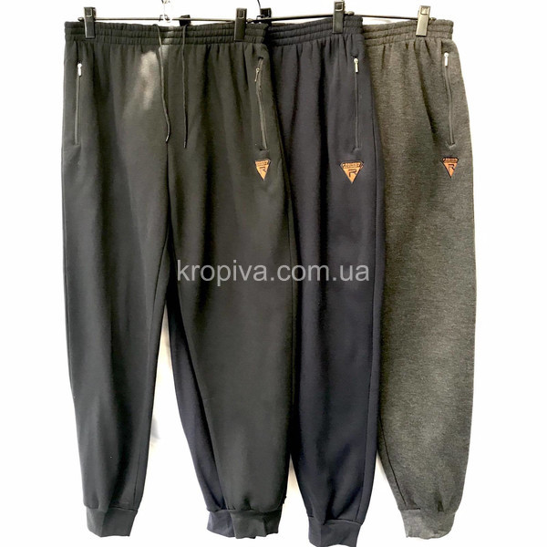 Мужские спортивные штаны манжет трехнитка норма оптом 200823-761