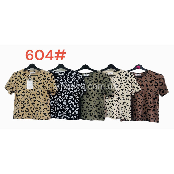 Женская футболка 604 норма микс оптом 010224-80