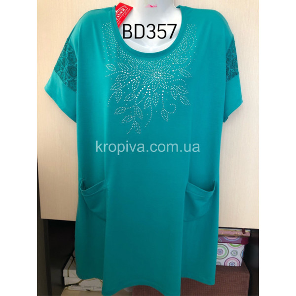 Жіноча футболка-туніка батал мікс оптом 190224-620