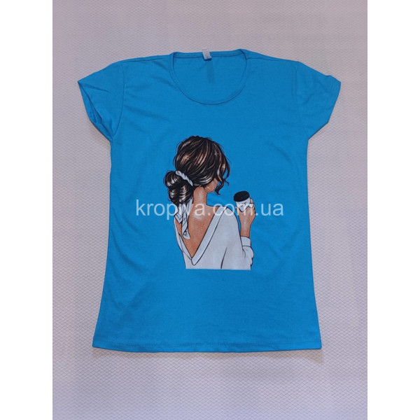 Женская футболка норма оптом 010324-549