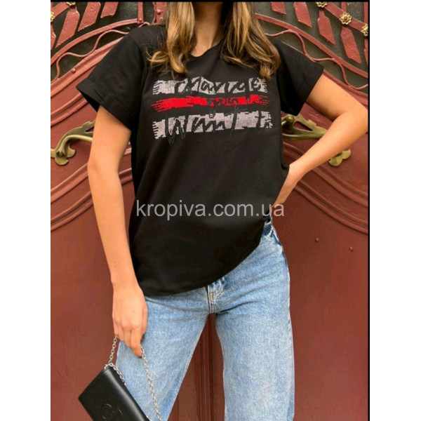 Жіноча футболка стрейч Туреччина мікс оптом  (070424-665)