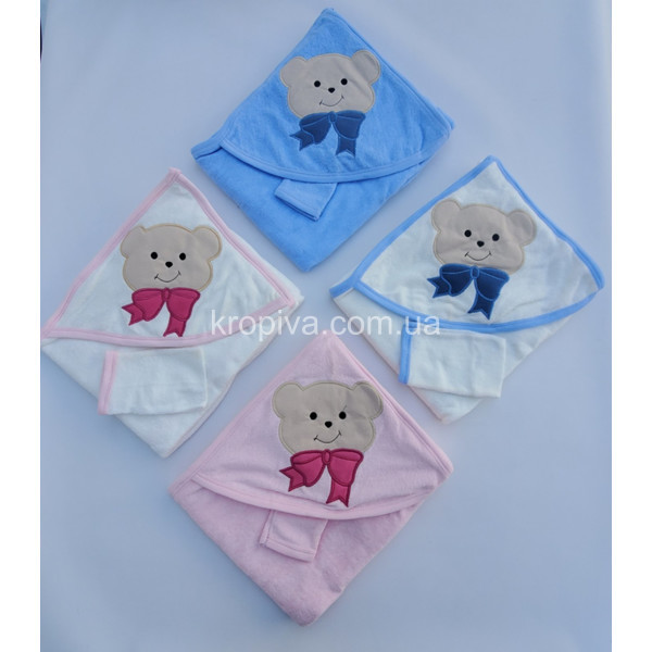 Детское полотенце для купания Турция микс оптом 090424-701