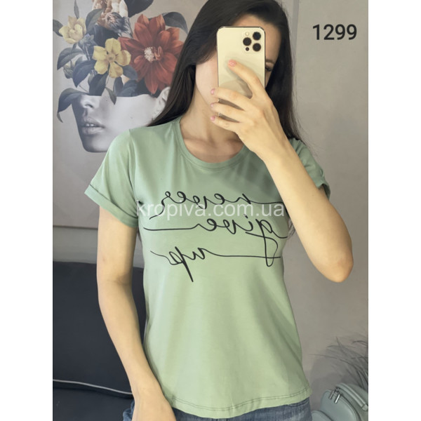 Женская футболка норма микс оптом 190424-461