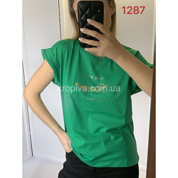 Женская футболка норма оптом  (250424-586)