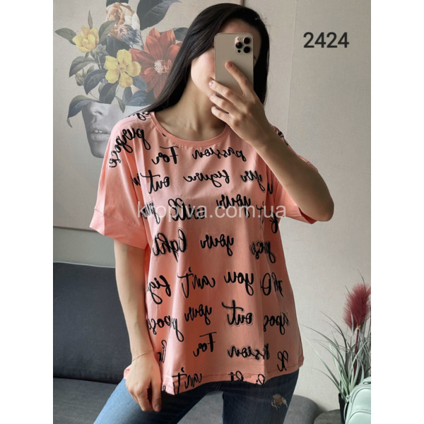 Жіноча футболка напівбатал мікс оптом 030524-458