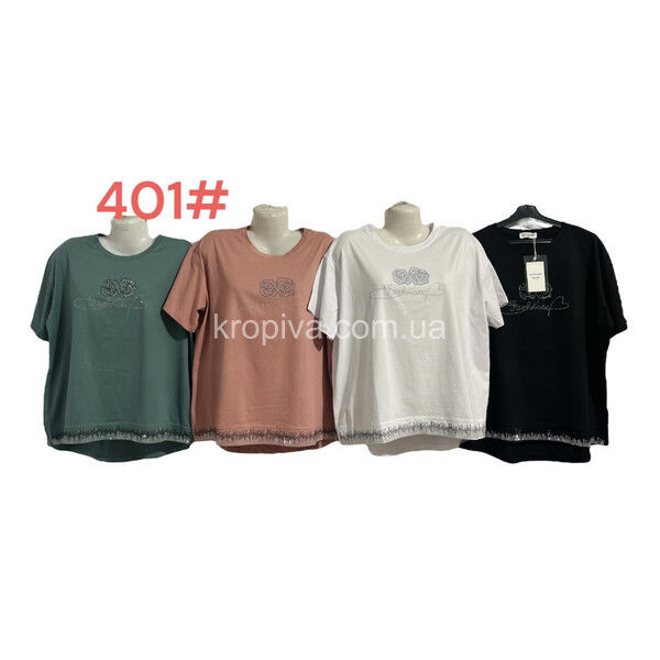 Женская футболка батал микс оптом 150225-325