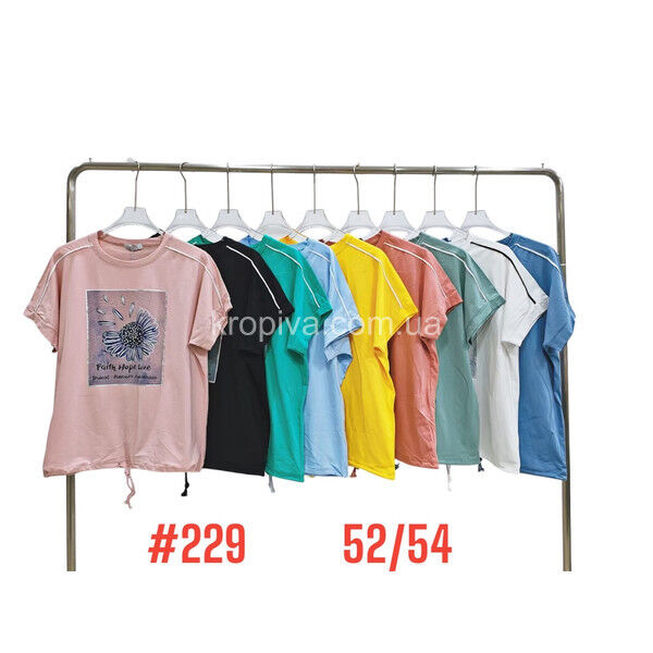 Женская футболка батал микс оптом 060325-713