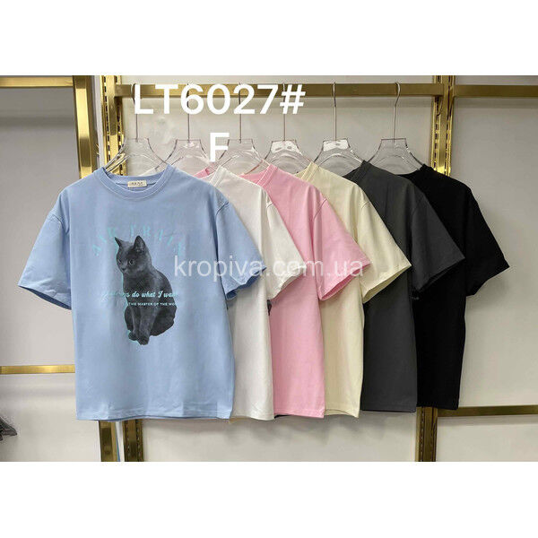 Женская футболка батал микс оптом 250325-787