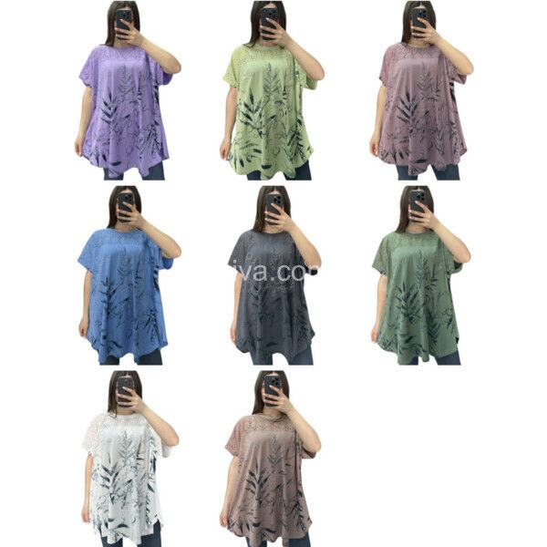 Женская футболка 25015 супербатал оптом 040425-697