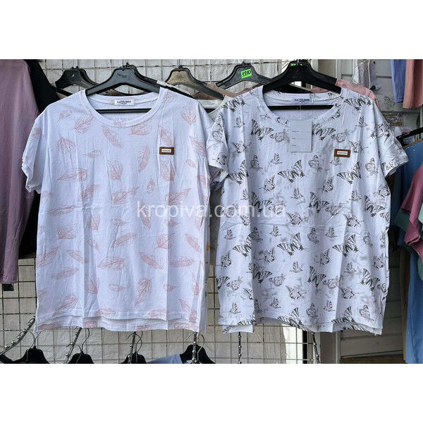 Женская футболка 9195 батал микс оптом 150425-145