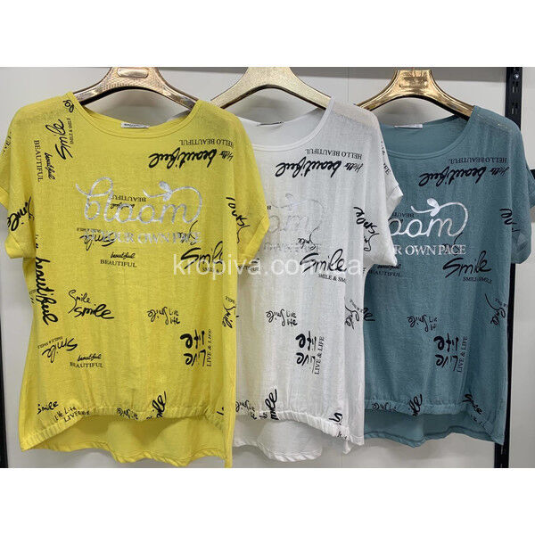 Женская футболка 7384 батал оптом 040525-0125