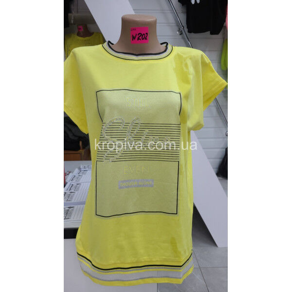 Женская футболка 202 норма микс оптом 040525-0162