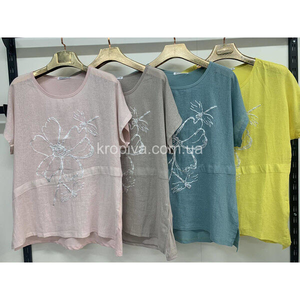 Женская футболка 7376 батал оптом 090525-084