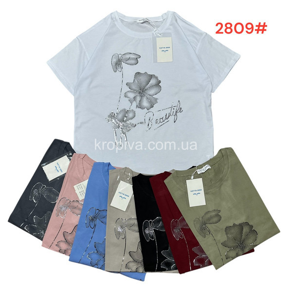 Женская футболка 2809 микс оптом 180525-72