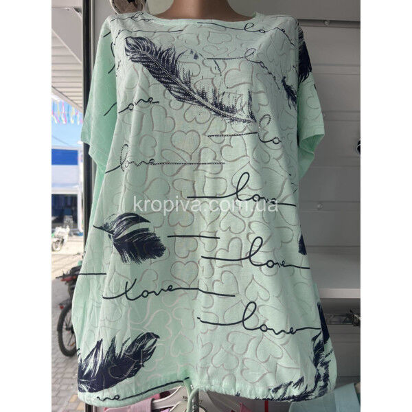 Женская футболка батал оптом 190625-737