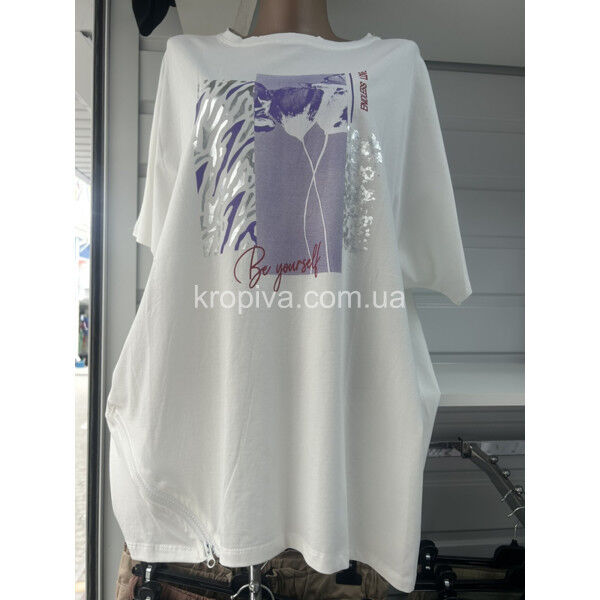 Женская футболка батал микс оптом 190625-760