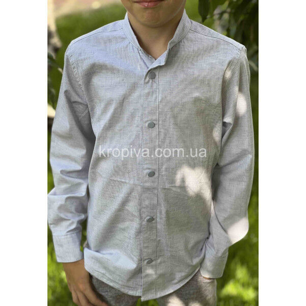 Детская рубашка стойка 12-16 лет школа Турция оптом 100825-626
