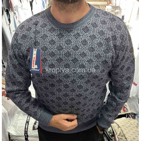 Мужской свитер шерсть норма Турция оптом 180825-645