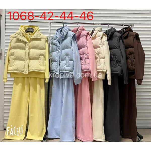 Женский костюм тройка 1068 норма оптом 200825-0191