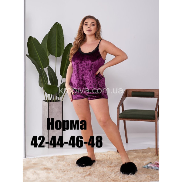 Женская пижама велюр оптом 040925-731