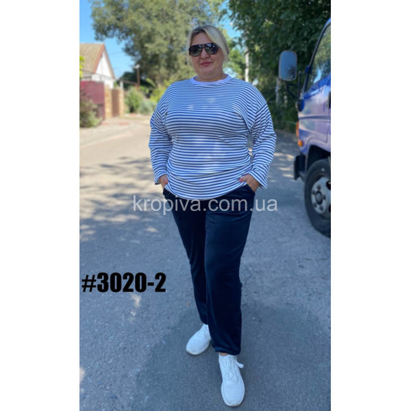 Женские спортивные штаны 3020 велюр оптом 061025-718