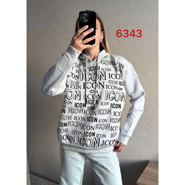 Женский батник худи 6343 полубатал оптом 171025-159